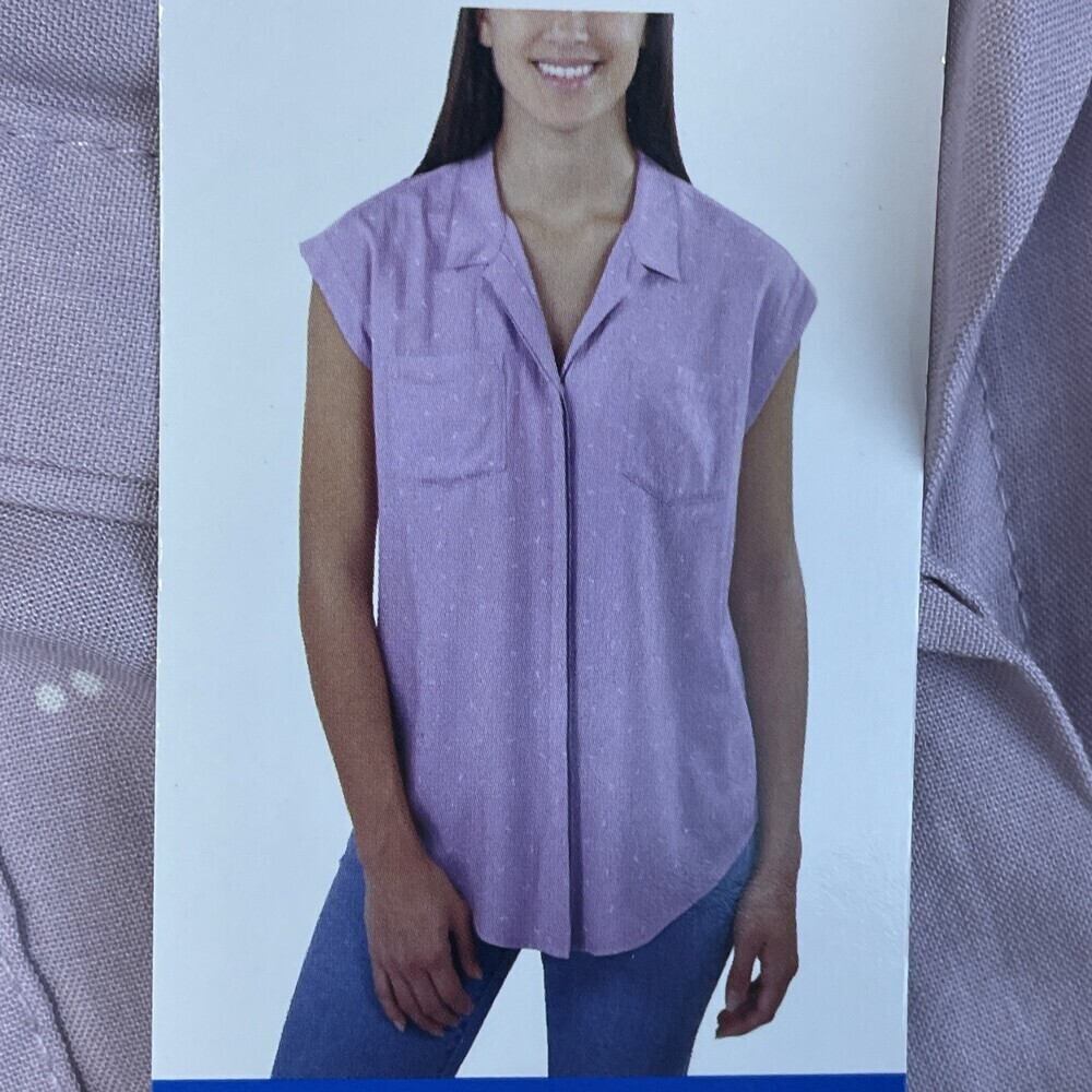 Jachs Girlfriend Women's L Blouse Purple e0359